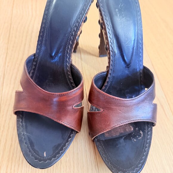 Vintage YSL Rive Gauche Studded Heels - Picture 2 of 5